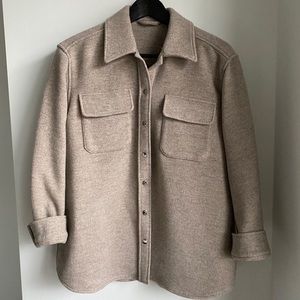 & Other Stories Oversized Wool Blend Overshirt